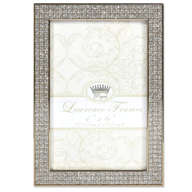 Lawrence Frames Lawrence Royal Designs 4x6 Turner Gold and Glitter Metal Picture Frame 